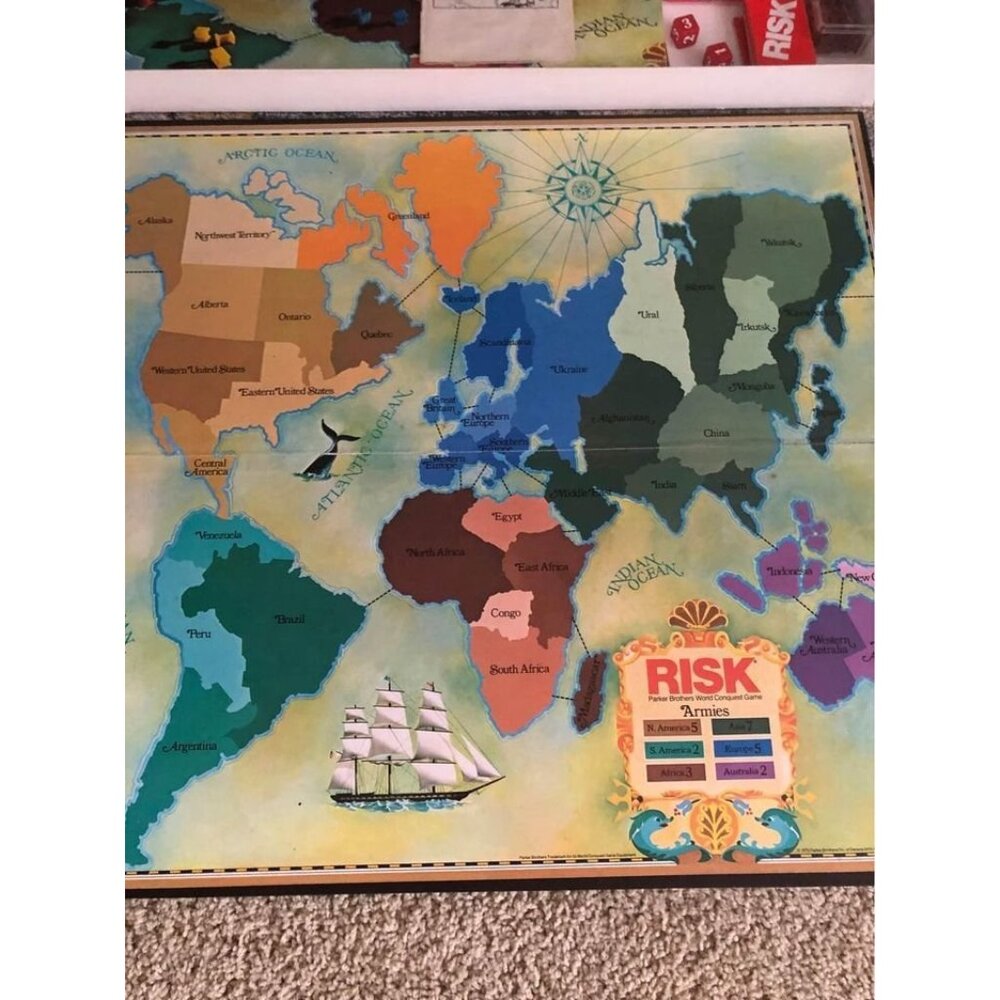 vintage Risk Board Game - Picture 2 of 5
